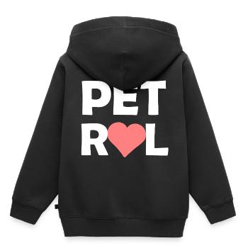 Schon immer Benzin - Kinder Premium Organic Hoodie - Schwarz - Hinten - AI Model Kid Male (0cm)