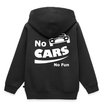 Gaz et déplacement - Sweat Premium à capuche enfant bio - noir - Dos - AI Model Kid Male (0cm)