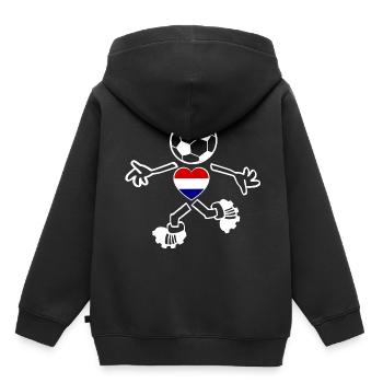 Die Holländer Fans - Kinder Premium Organic Hoodie - Schwarz - Hinten - AI Model Kid Male (0cm)