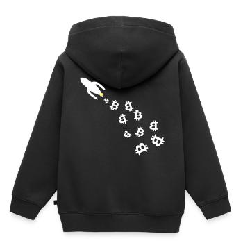 The Bitcoin Milky Way - Kids Premium Organic Hoodie - black - Back - AI Model Kid Male (0cm)