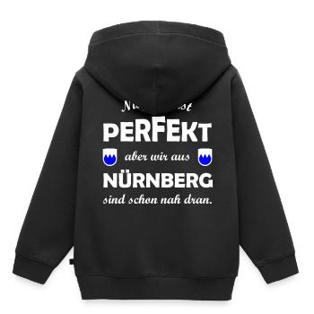 Les fans de Nuremberg - Sweat Premium à capuche enfant bio - noir - Dos - AI Model Kid Male (0cm)