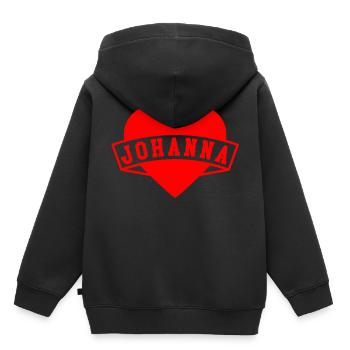 Johanna Herzen - Sweat Premium à capuche enfant bio - noir - Dos - AI Model Kid Male (0cm)