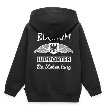 La Ruhrpott - Sweat Premium à capuche enfant bio - noir - Dos - AI Model Kid Male (0cm)