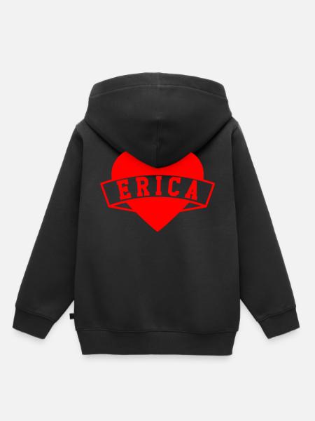 Erica Herzen - Kinder Premium Organic Hoodie - Schwarz