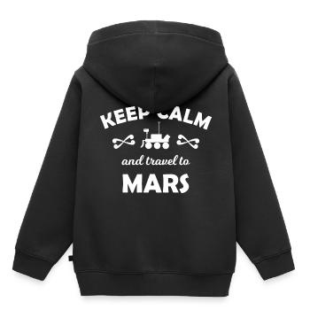 Le voyage en orbite - Sweat Premium à capuche enfant bio - noir - Dos - AI Model Kid Male (0cm)