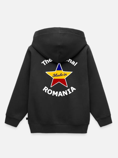 Tourist in Rumänien - Kinder Premium Organic Hoodie - Schwarz