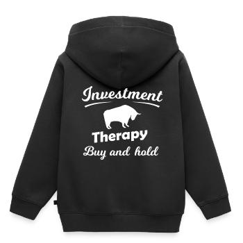 Der Börsen Investor - Kinder Premium Organic Hoodie - Schwarz - Hinten - AI Model Kid Male (0cm)