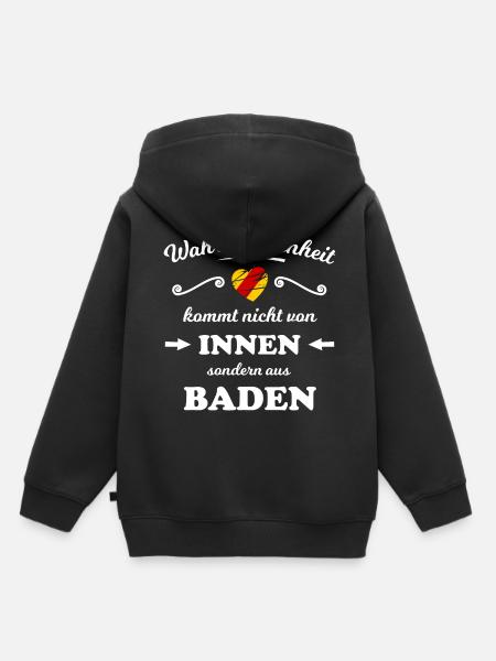 Das schöne Badnerland - Kinder Premium Organic Hoodie - Schwarz
