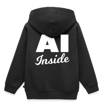 Die künstliche Intelligenz - Kinder Premium Organic Hoodie - Schwarz - Hinten - AI Model Kid Male (0cm)