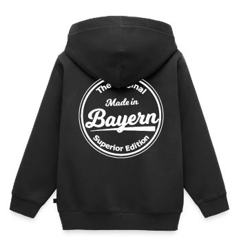 Chez nous en Bavière - Sweat Premium à capuche enfant bio - noir - Dos - AI Model Kid Male (0cm)