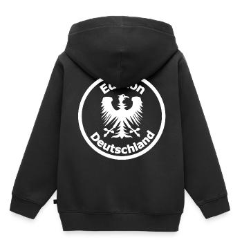 L’édition de l’Allemagne - Sweat Premium à capuche enfant bio - noir - Dos - AI Model Kid Male (0cm)