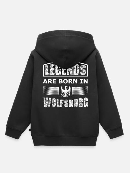 Die Wolfsburger Fans - Kinder Premium Organic Hoodie - Schwarz