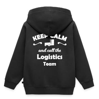 The Logistics and Transport Team - Kids Premium Organic Hoodie - black - Back - AI Model Kid Male (0cm)