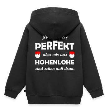 Die Hohenloher - Kinder Premium Organic Hoodie - Schwarz - Hinten - AI Model Kid Male (0cm)
