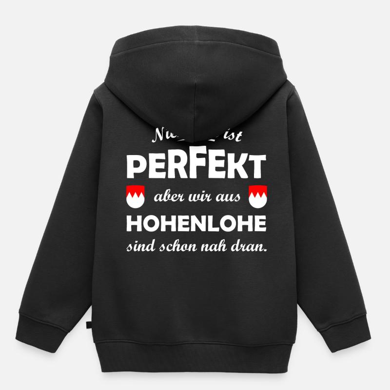 Die Hohenloher - Kinder Premium Organic Hoodie - Schwarz