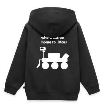 Excursion dans l’espace - Sweat Premium à capuche enfant bio - noir - Dos - AI Model Kid Male (0cm)