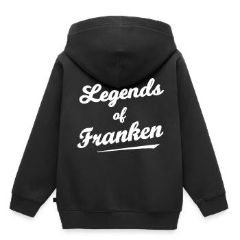 Le mythe de la Franconie - Sweat Premium à capuche enfant bio - noir - Dos - AI Model Kid Male (0cm)