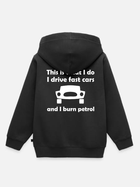 Die Autofahrer Freunde - Kinder Premium Organic Hoodie - Schwarz