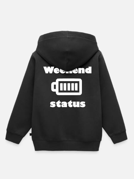 Endlich ist es Wochenende - Kinder Premium Organic Hoodie - Schwarz