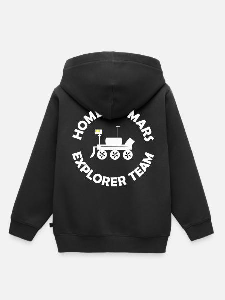 Die Planeten Mission - Kinder Premium Organic Hoodie - Schwarz
