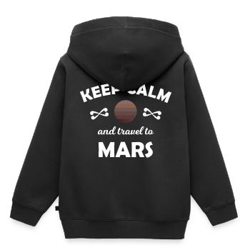 L’espace et les missions spatiales - Sweat Premium à capuche enfant bio - noir - Dos - AI Model Kid Male (0cm)