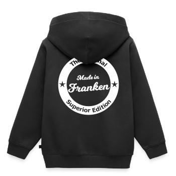 Le meilleur de Franconie - Sweat Premium à capuche enfant bio - noir - Dos - AI Model Kid Male (0cm)