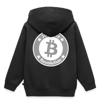 Währung und Geldsystem - Kinder Premium Organic Hoodie - Schwarz - Hinten - AI Model Kid Male (0cm)