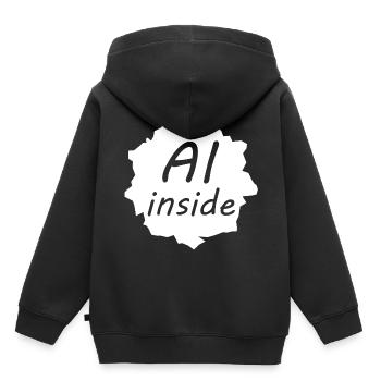 Die intelligente Mensch - Kinder Premium Organic Hoodie - Schwarz - Hinten - AI Model Kid Male (0cm)