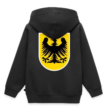 Chez soi en Allemagne - Sweat Premium à capuche enfant bio - noir - Dos - AI Model Kid Male (0cm)