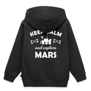 Le voyage dans l’univers - Sweat Premium à capuche enfant bio - noir - Dos - AI Model Kid Male (0cm)
