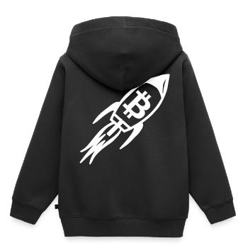 Now Bitcoin is taking off - Kids Premium Organic Hoodie - black - Back - AI Model Kid Male (0cm)