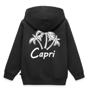 Ferien auf Capri - Kinder Premium Organic Hoodie - Schwarz - Hinten - AI Model Kid Male (0cm)