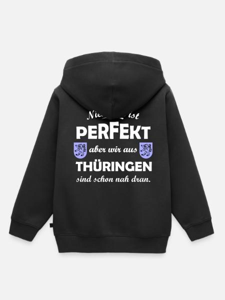 Die Thüringen im Osten - Kinder Premium Organic Hoodie - Schwarz