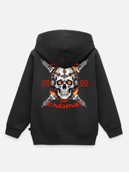speed up - Kinder Premium Organic Hoodie - Schwarz