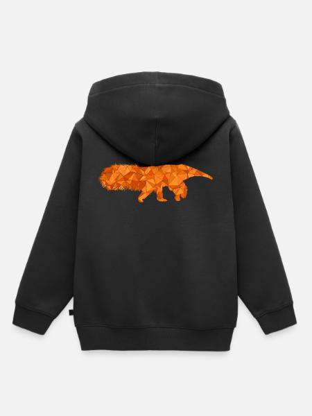 Ameisenbär - Kinder Premium Organic Hoodie - Schwarz