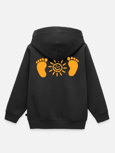 Kids Kinder - Kinder Premium Organic Hoodie - Schwarz