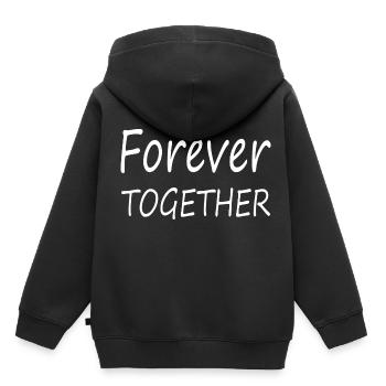 Forever Together - Kids Premium Organic Hoodie - black - Back - AI Model Kid Male (0cm)