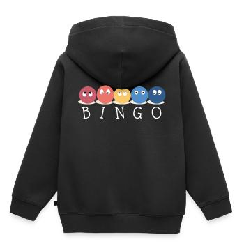 Bingo - Kids Premium Organic Hoodie - black - Back - AI Model Kid Male (0cm)