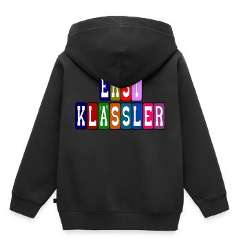 Erste Schultag Erster Erster schultag Erste Klasse - Kinder Premium Organic Hoodie - Schwarz - Hinten - AI Model Kid Male (0cm)