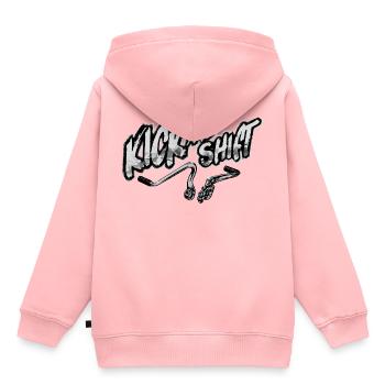 Kick and shift - Kids Premium Organic Hoodie - rose - Back - AI Model Kid Female (0cm)