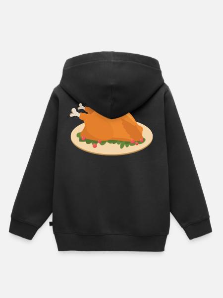Truthahn - Kinder Premium Organic Hoodie - Schwarz