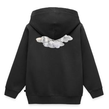 Nuages - Sweat Premium à capuche enfant bio - noir - Dos - AI Model Kid Male (0cm)