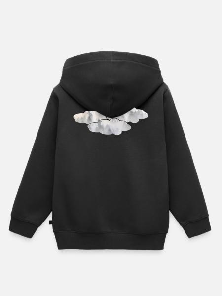 Wolken - Kinder Premium Organic Hoodie - Schwarz