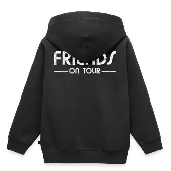 Freundschaft Freunde - Friends On Tour - Kinder Premium Organic Hoodie - Schwarz - Hinten - AI Model Kid Male (0cm)