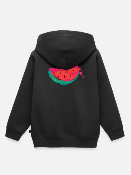 Abstract watermelon - Kinder Premium hoodie biologisch - zwart