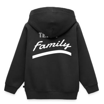 family - team family - Kids Premium Organic Hoodie - black - Back - AI Model Kid Male (0cm)
