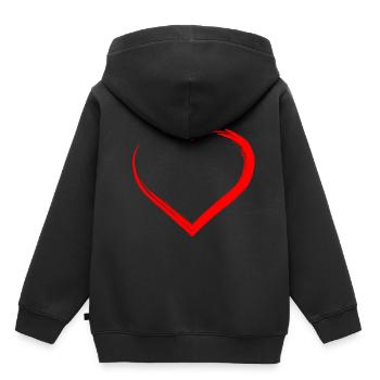309 marque - Sweat Premium à capuche enfant bio - noir - Dos - AI Model Kid Male (0cm)