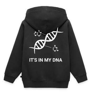 Chemie It's in my DNA Geschenk für Lehrer - Kinder Premium Organic Hoodie - Schwarz - Hinten - AI Model Kid Male (0cm)