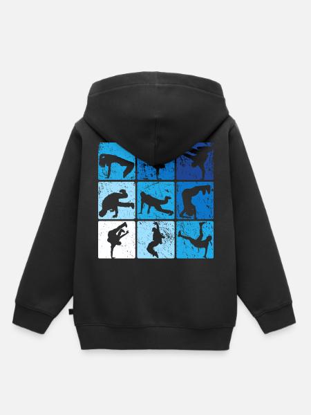 Breakdance - Kinder Premium Organic Hoodie - Schwarz
