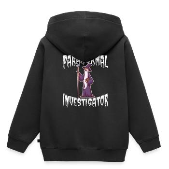 Enquêteur Paranormal - Sweat Premium à capuche enfant bio - noir - Dos - AI Model Kid Male (0cm)